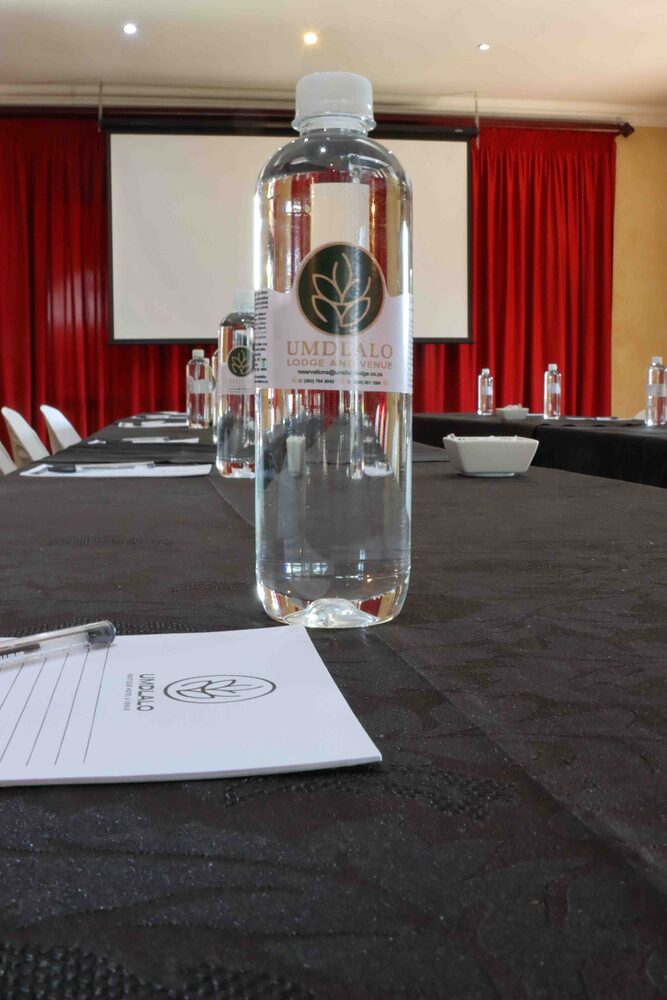 A boardroom meeting room at Umdlalo Lodge, Umtentweni