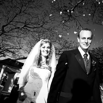 A festoon-lit wedding reception at Umdlalo Lodge