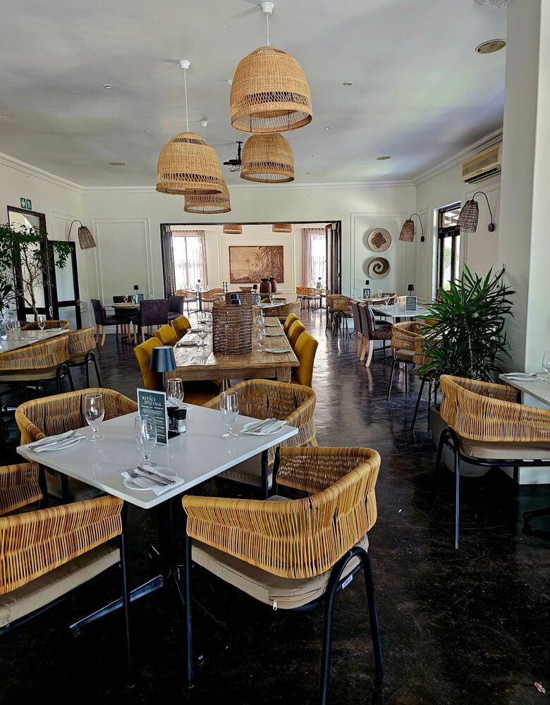 Inside Zizi's Restaurant at Umdlalo Lodge, Umtentweni